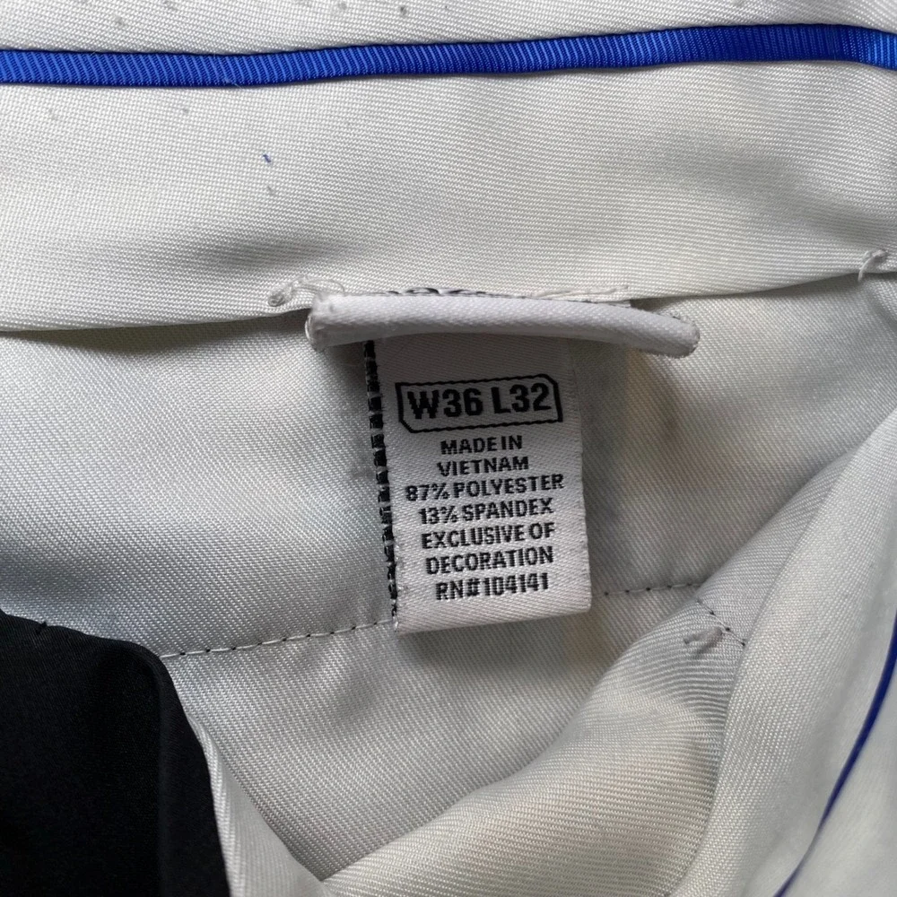 Slazenger Golf Performance Pants Men's‎ 36x32 Black Stretch Flat Front